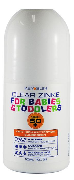 Key Sun Clear Zinke For Babies & Toddlers SPF 50+ (Roll-On) 100ml