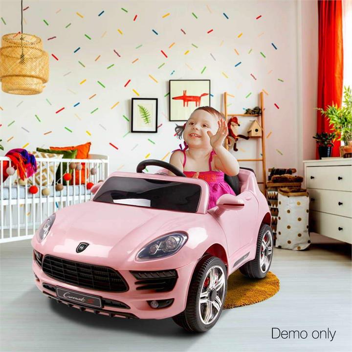 Kids Porsche Macan Inspired Electric Ride on Car in Pink - Kids Ride on Car - Pink