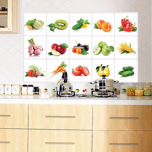 Kitchen Vegetable Fruit Oil-proof Wall Sticker