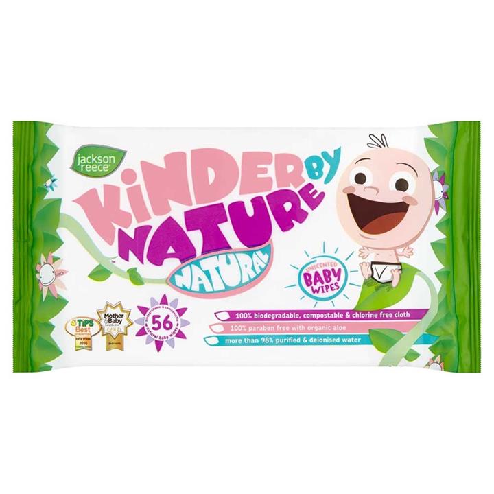 Kinder By Nature Unscented Baby Wipes 12 Bulk Pack