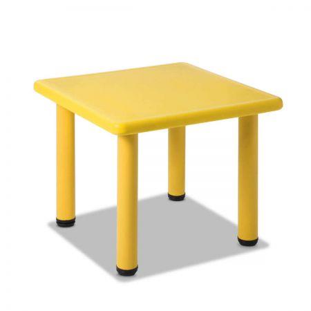 Kids Play Table with Adjustable Feet - Yellow