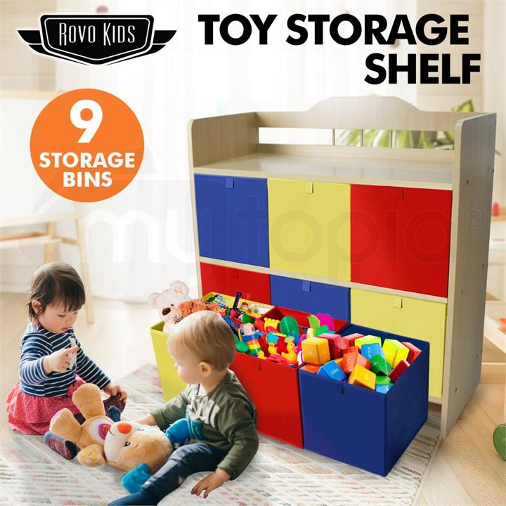 Kids Wooden Toy Storage