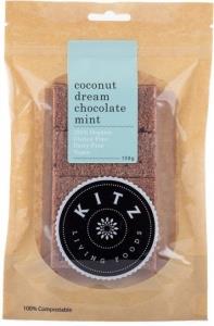 Kitz Living Foods Organic Coconut Dream Chocolate Mint G/F 150g