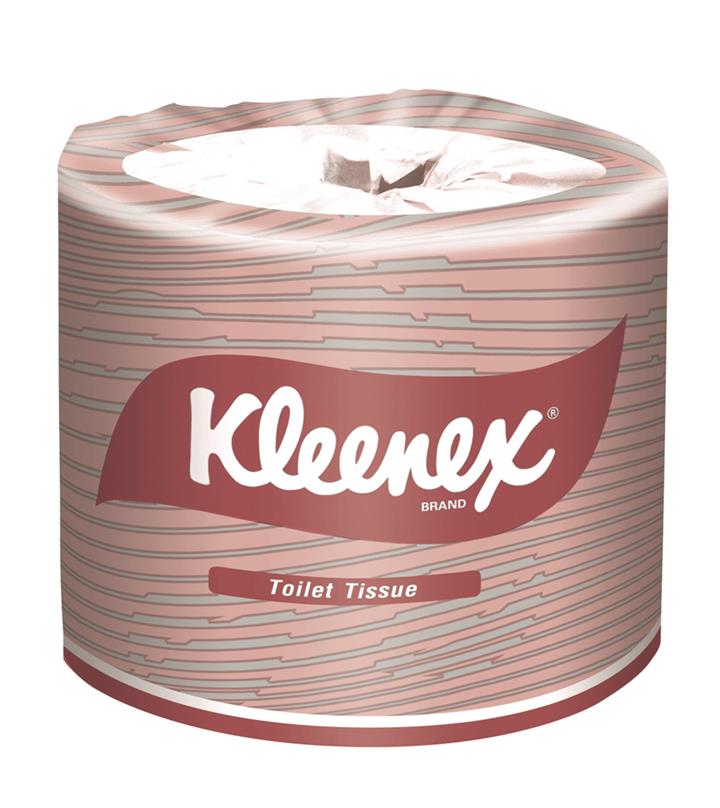 KLEENEXÂ®  - 4735 - Small Roll Toilet Tissue - 10cm x 11cm, 2 ply - 400 sheets/Roll - Carton of 48 rolls