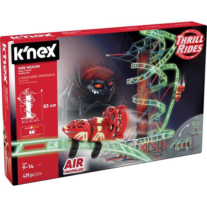 K'nex Thrill Rides Web Weaver Roller Coaster Building Set