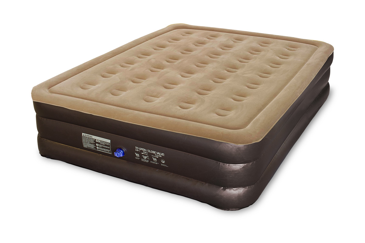 Komodo Double Height Queen Air Bed with 12V Pump