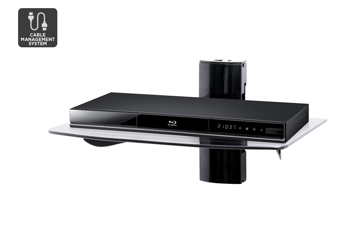 Kogan Height Adjustable Glass Shelf Wall Bracket