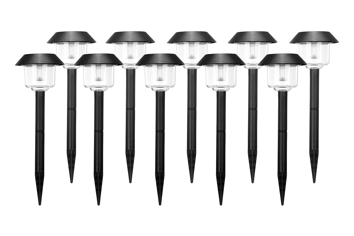 Kogan 10 Pack Solar Garden Path Lights (Cylindrical)