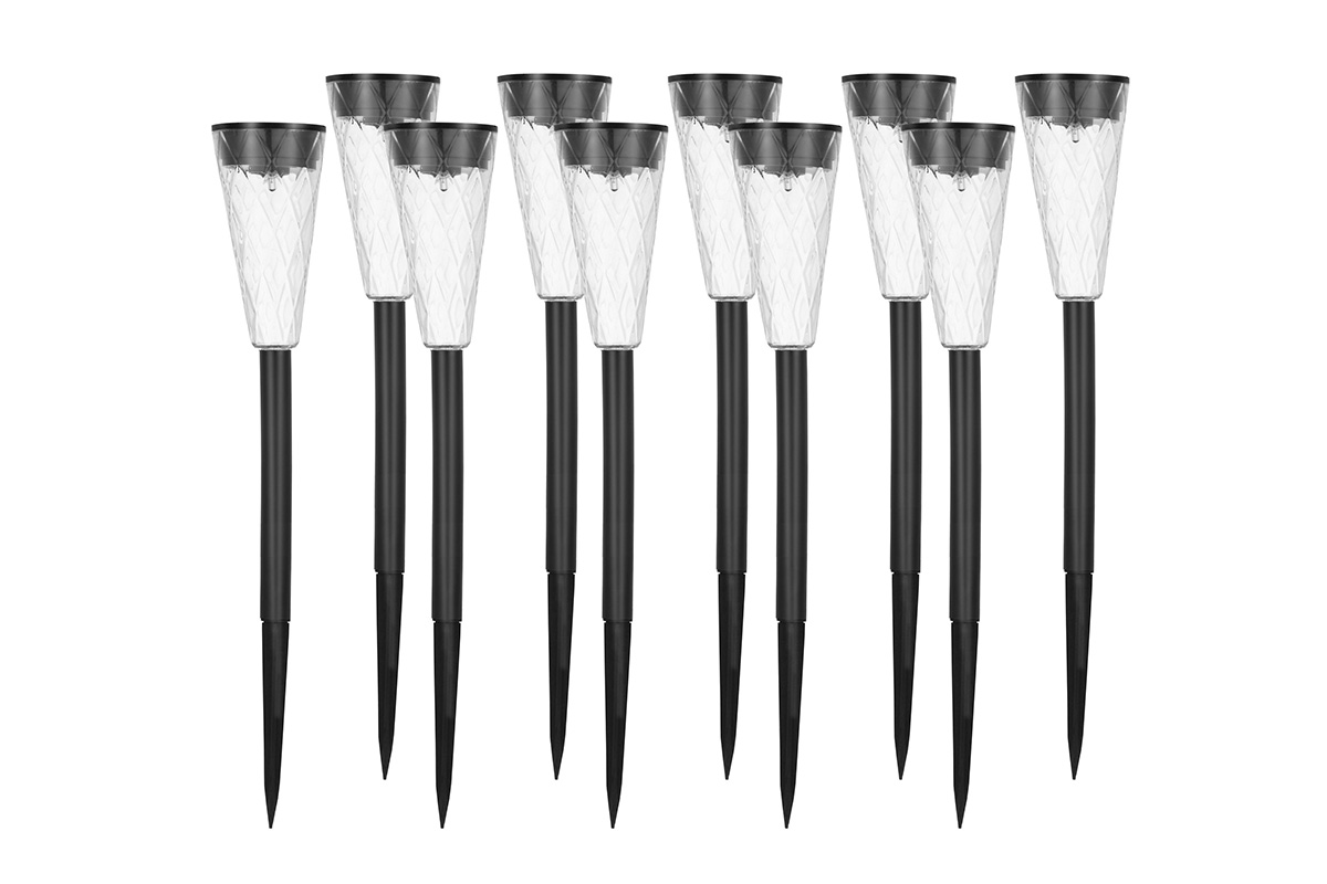 Kogan 10 Pack Solar Garden Path Lights (Conical)