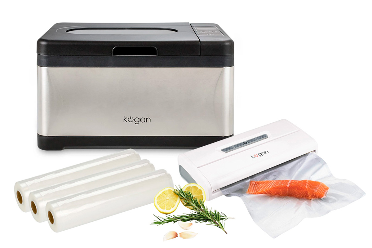 Kogan 10L Sous Vide Precision Cooker with Vacuum Sealer and Rolls