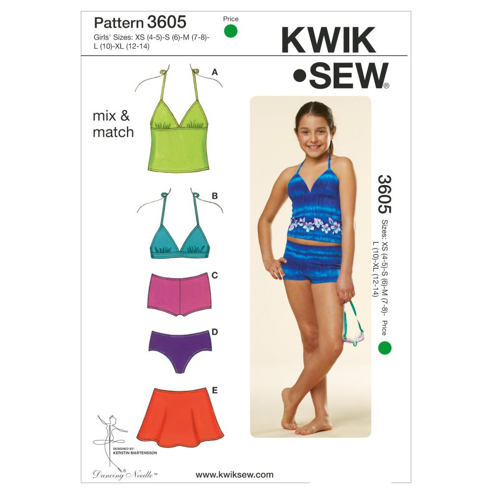 Kwik Sew K3605 Mix & Match Swimwear