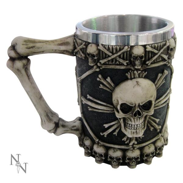 Large Tankard Of Skulls Mug