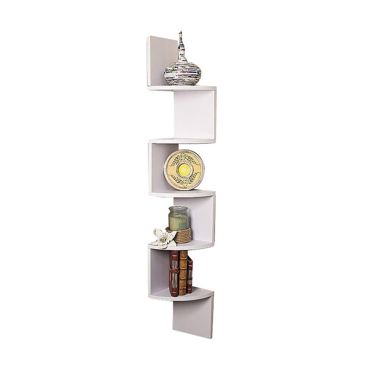 Large Corner Wall Shelf - White