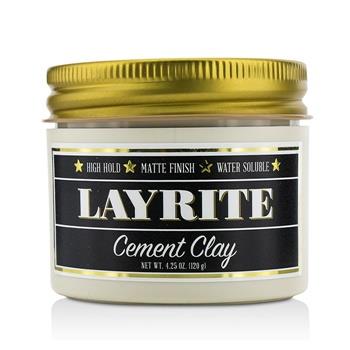 Layrite Cement Clay (High Hold, Matte Finish, Water Soluble) 120g/4.25oz Hair Care