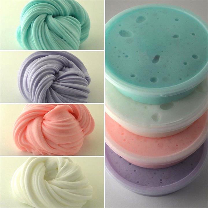 Large Tubs Fluffy Slime Stress Relief Toy Soft DIY Cotton Clay Plasticine Toys