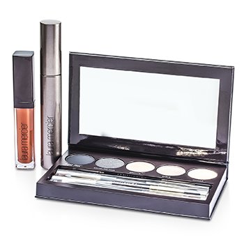 Laura Mercier Classic Smoky Eye Palette Collection (1xMascara& 1xLip Glace& 1xCake Eye Liner& 4xEye Colour& 3xBrush) 10pcs