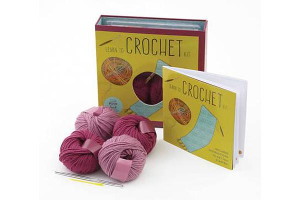 Learn to Crochet Kit - Creative Craft Kit, Includes Hook and Yarn for Practice and for Making Your First Scarf