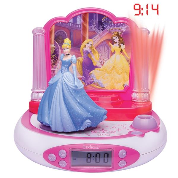 Lexibook RP510DP Disney Princess Projector Alarm Clock With Radio