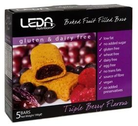 Leda Multi Pack G/Free Triple Berry 5Bars 190g