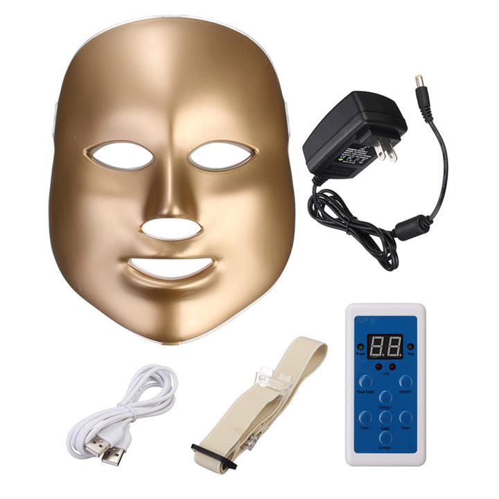 LED Photon Skin Rejuvenation Facial Neck Mask Beauty Therapy Machine Firming Tightening 7 Colors