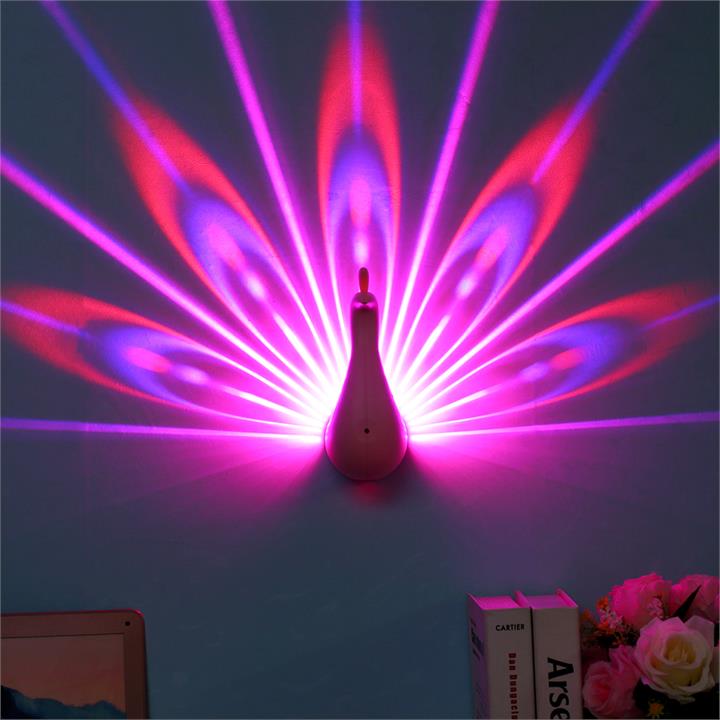 Led Peacock Light Wall Lamp Nordic Postmodern Creative Wall Light for Living Room Bedroom Bedside Corridor Aisle Decoration Atmostphere Light