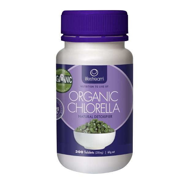 Lifestream Certified Organic Chlorella - 200mg tablets 300 tablets