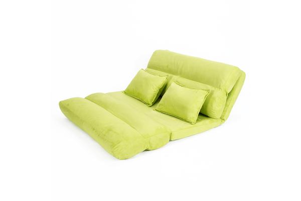 Lounge Sofa Fabric Double Bed PISCES - GREEN