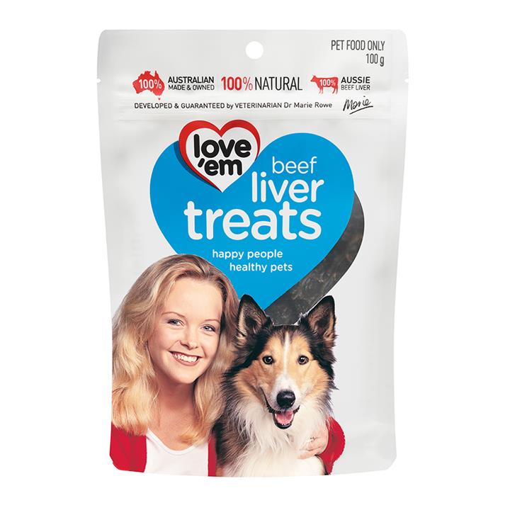 Love Em Beef Liver Treats  250g - Family Pack