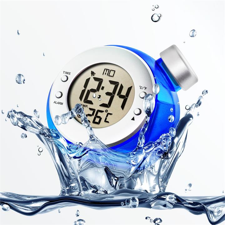 Loskii LT-103 Water Power Digital Alarm Clock Bottle Shape Home Confort Eco-Friendly Hydrodynamic Thermometers Weather Station