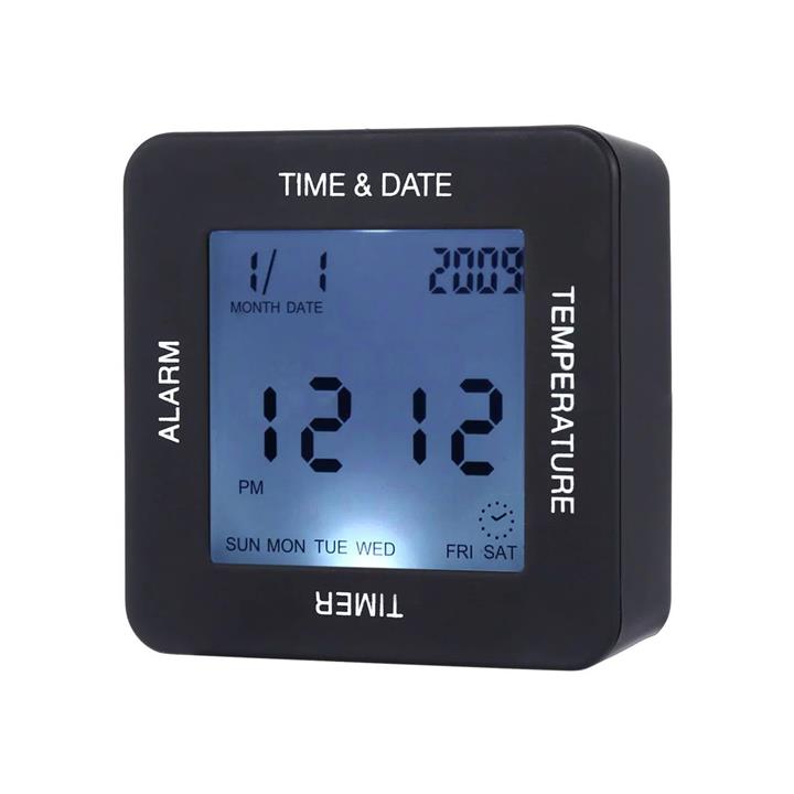 Loskii DC-005 Multi-Function Rotating Induction Alarm Clock Timer Calendar Function