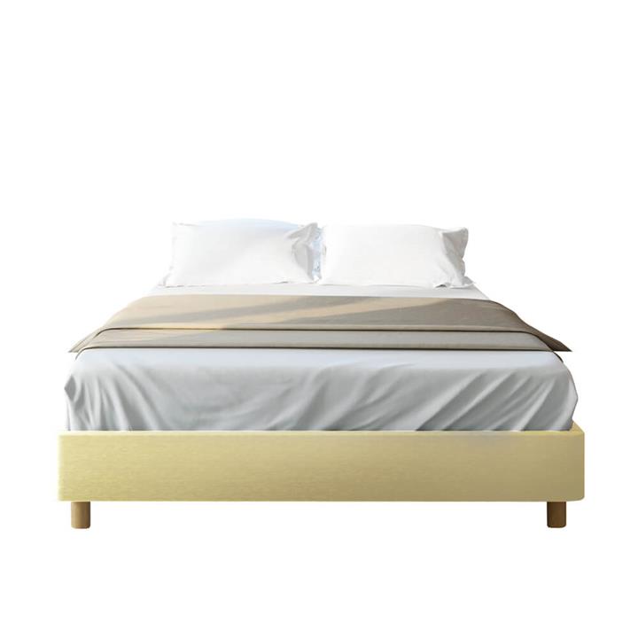 Luxo Froya Scandinavian Double Ensemble Bed Base - Beige