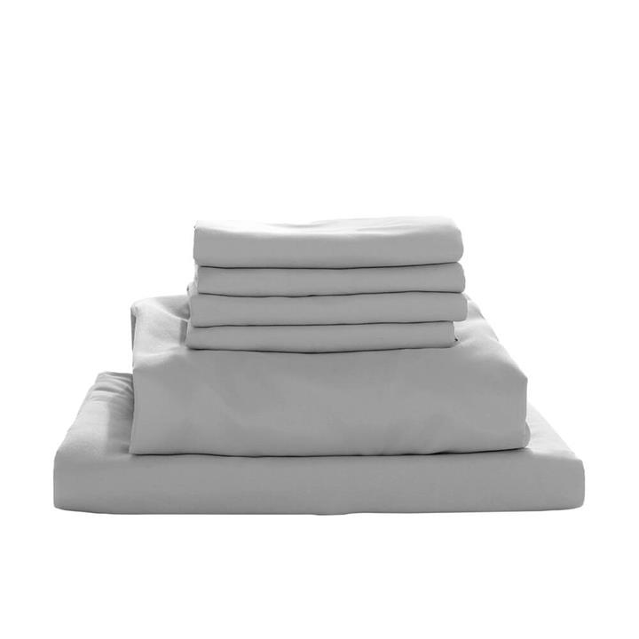 Luxo 1000TC Ultra Soft Bed Sheet Set - King Grey