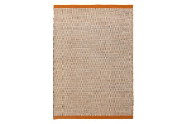 Marlo Flatweave Rust Wool Rug 225x155cm