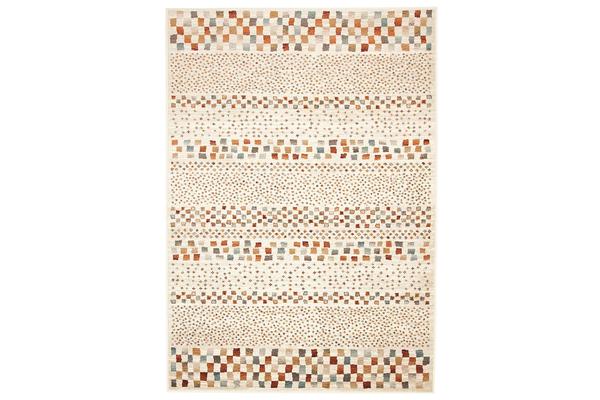 Mayfair Squares Bone Rug 230X160cm