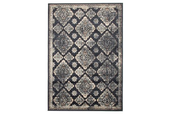 Mayfair Timeline Navy Runner Rug 300X80cm