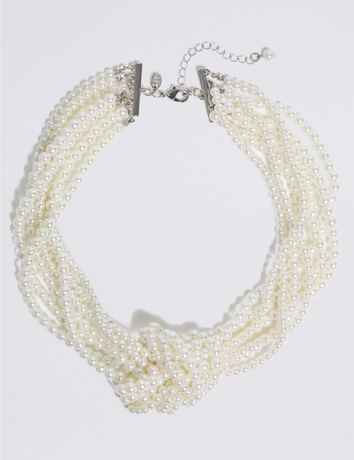 Marks & Spencer Knot Pearl Necklace - Cream - 1SIZE