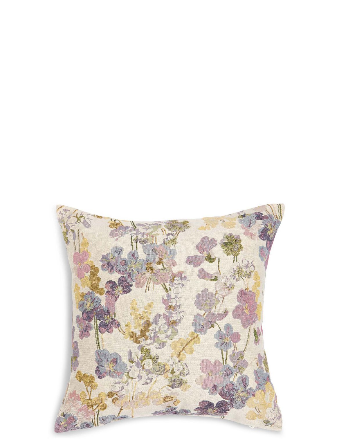 Marks & Spencer Vintage Floral Jacquard Cushion - White - 1SIZE