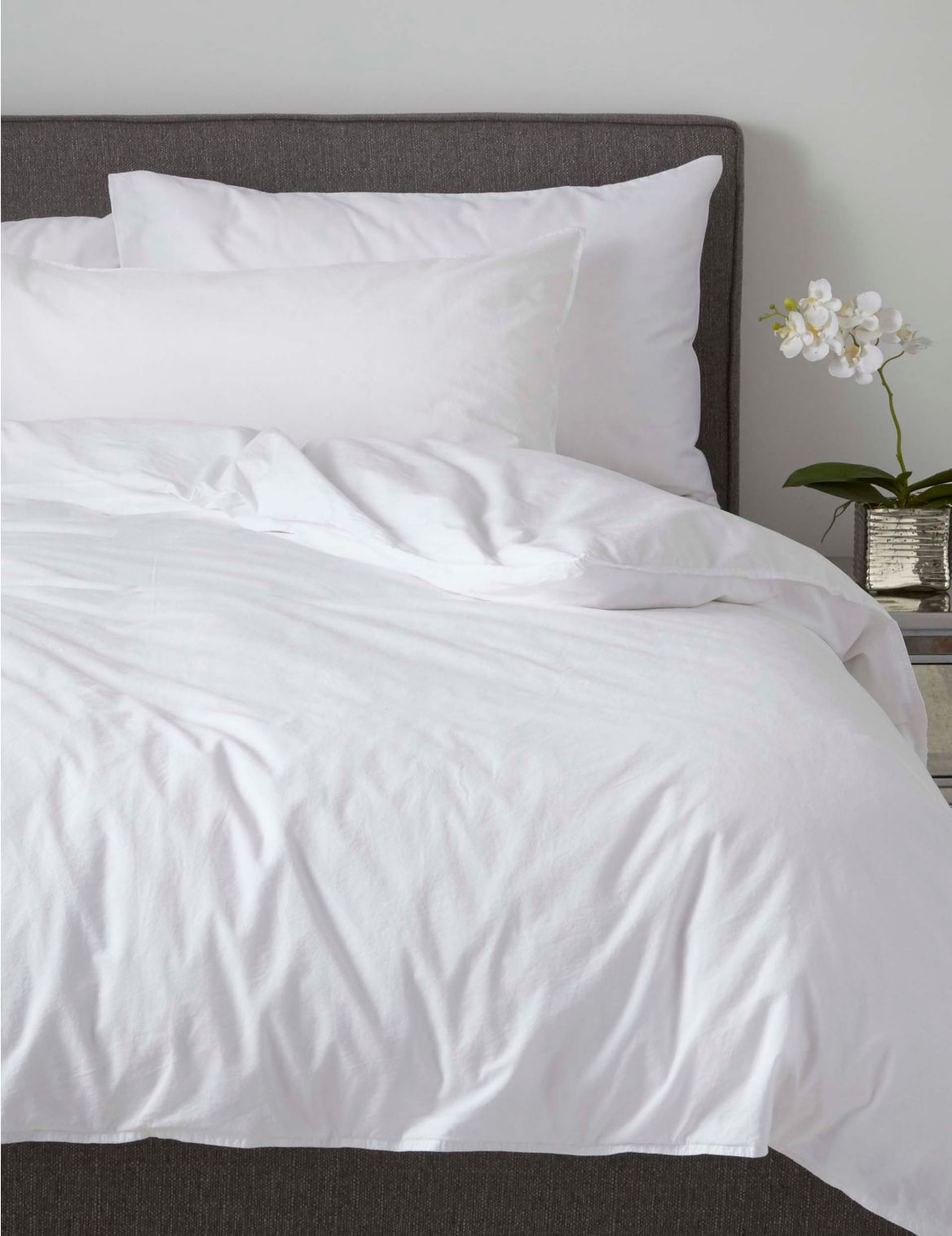 Marks & Spencer Washed Cotton Housewife Pillowcase - White - 1SIZE