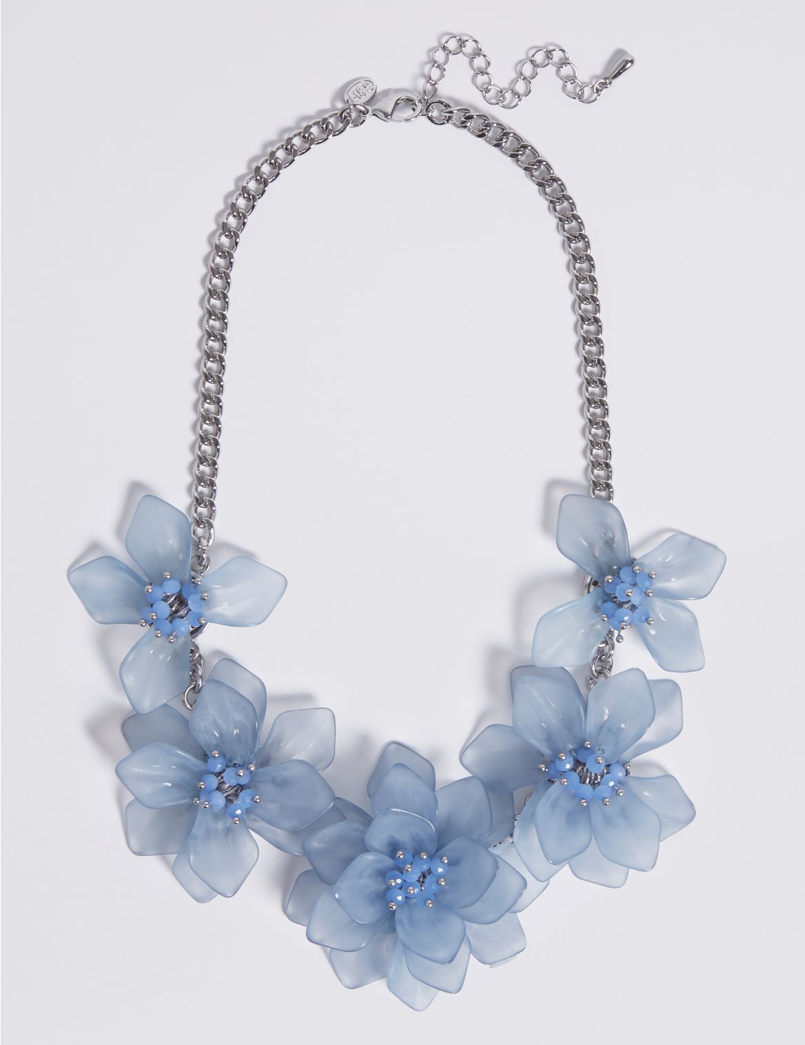 Marks & Spencer Cloudy Flower Necklace - Blue - 1SIZE