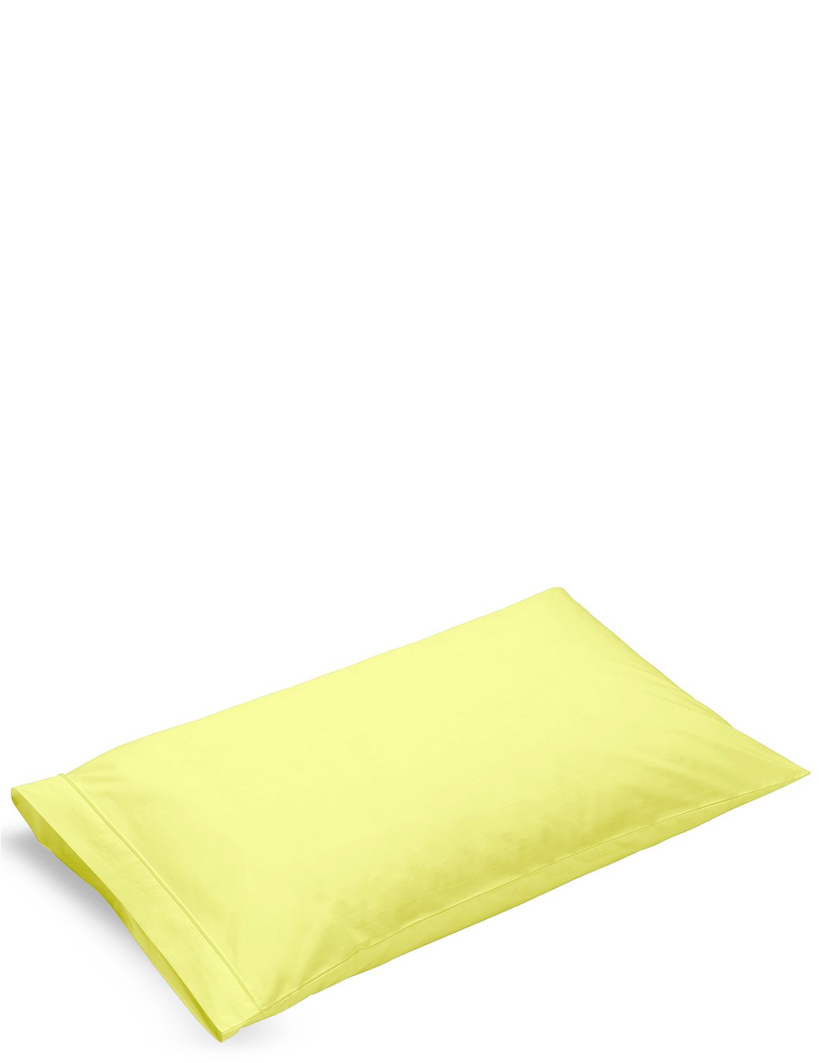 Marks & Spencer Pure Egyptian Cotton 230 Thread Count Housewife Pillowcase with StayNEW - Yellow - 1SIZE