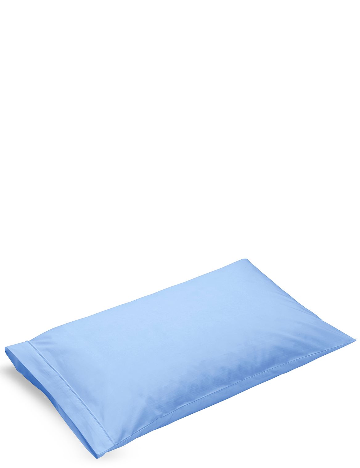 Marks & Spencer Pure Egyptian Cotton 230 Thread Count Housewife Pillowcase with StayNEW - Blue - 1SIZE