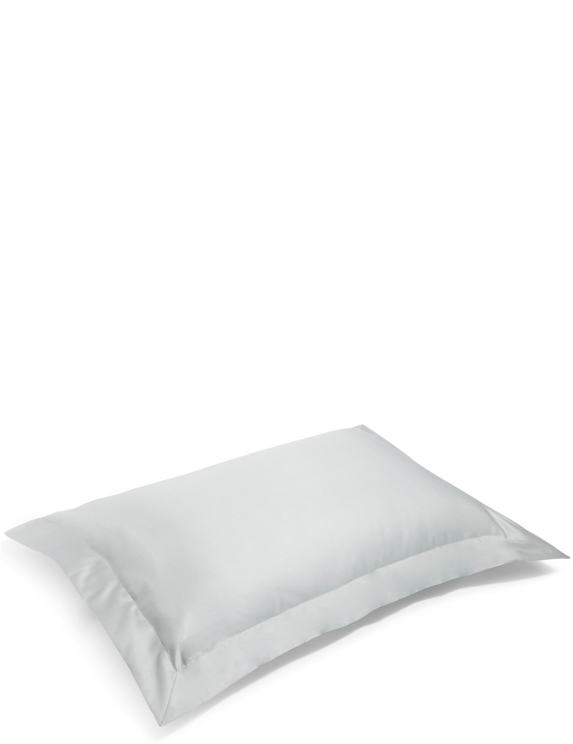 Marks & Spencer Egyptian Cotton 400 Thread Count Sateen Oxford Pillowcase - Grey - 1SIZE