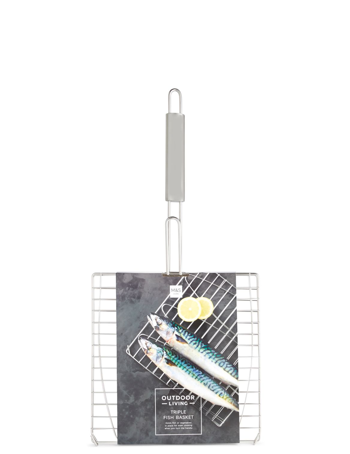 Marks & Spencer Triple Fish Basket - Silver - 1SIZE