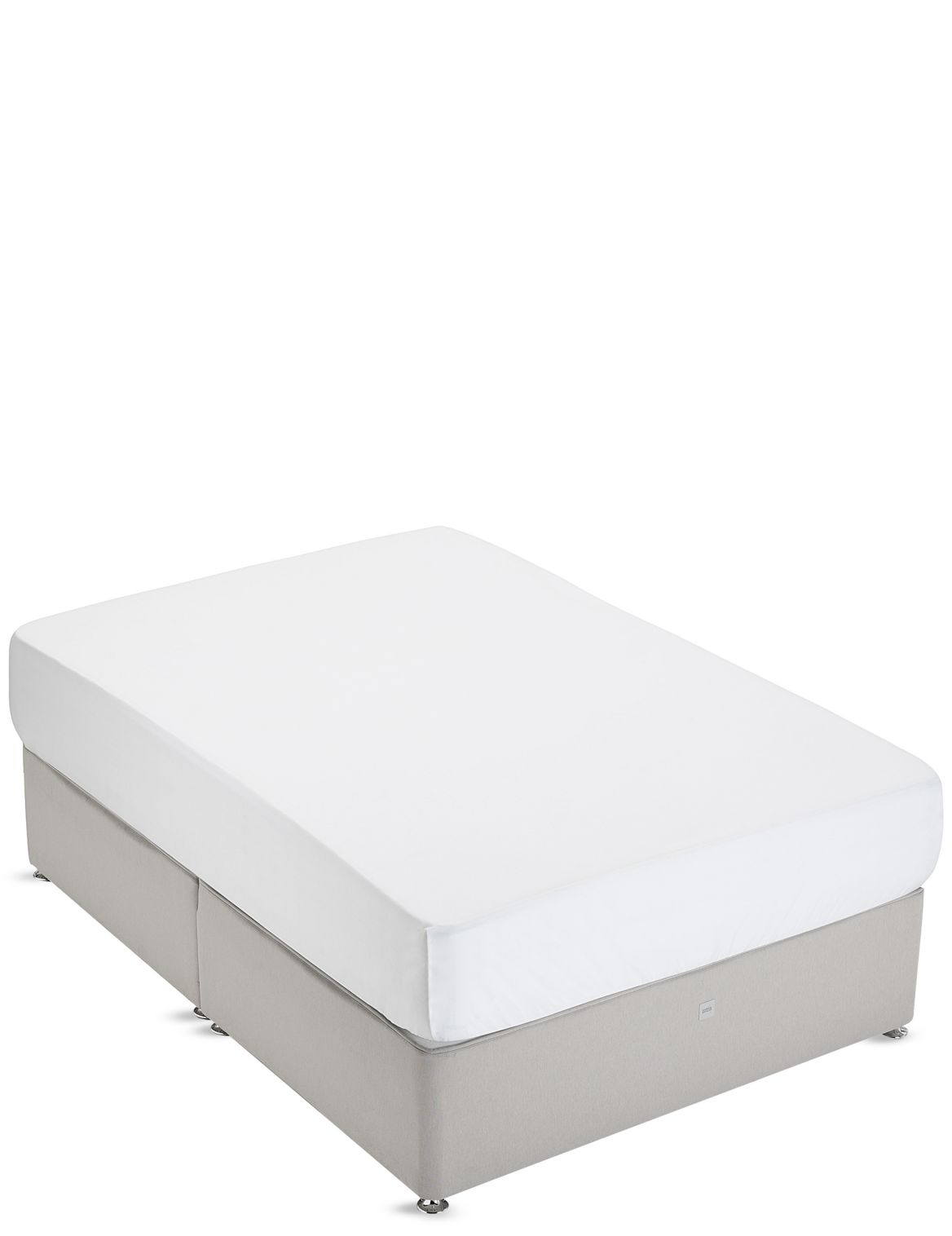 Marks & Spencer Non-Iron Pure Egyptian Cotton Extra Deep Fitted Sheet - White - SGL