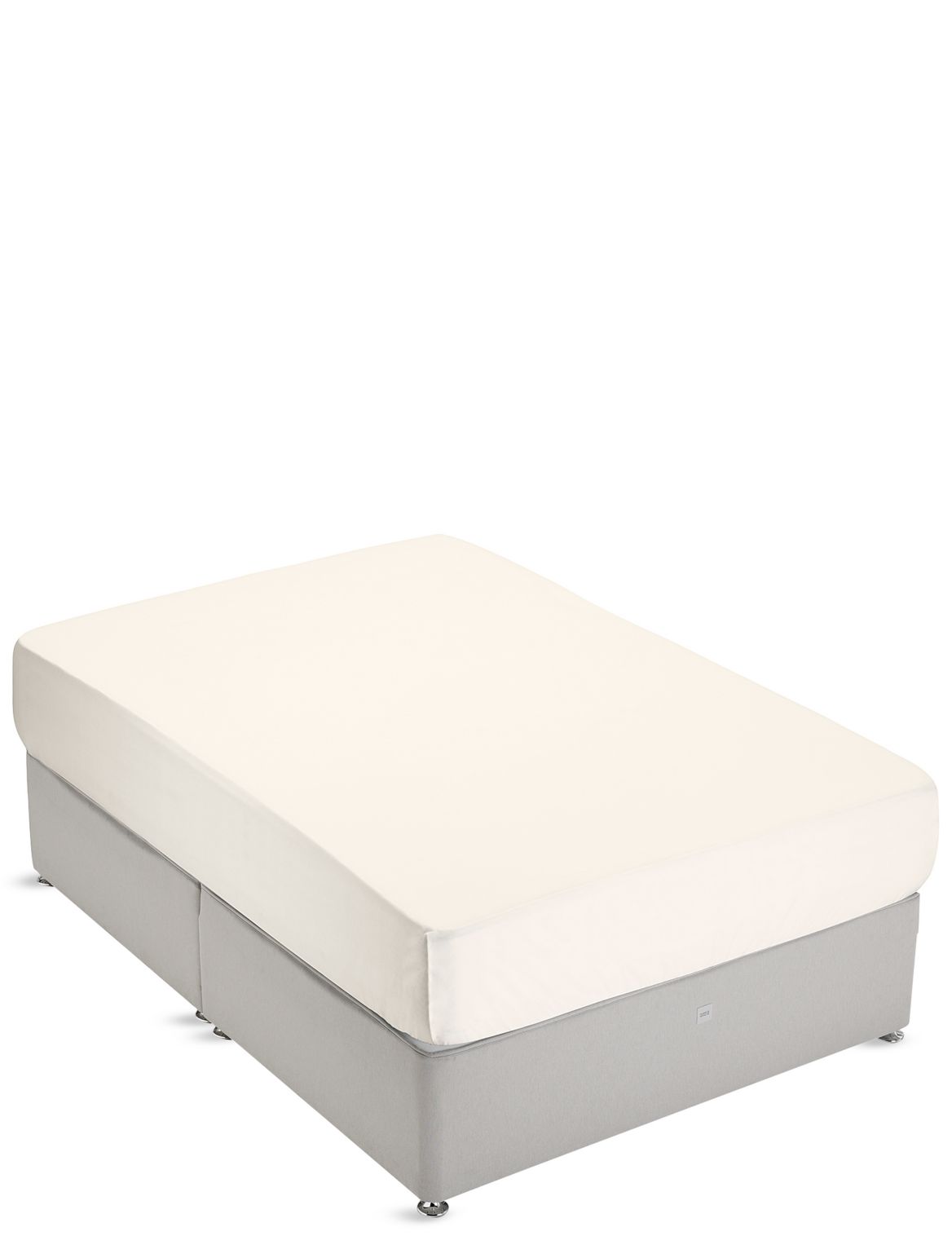 Marks & Spencer Non-Iron Pure Egyptian Cotton Extra Deep Fitted Sheet - Cream - SGL