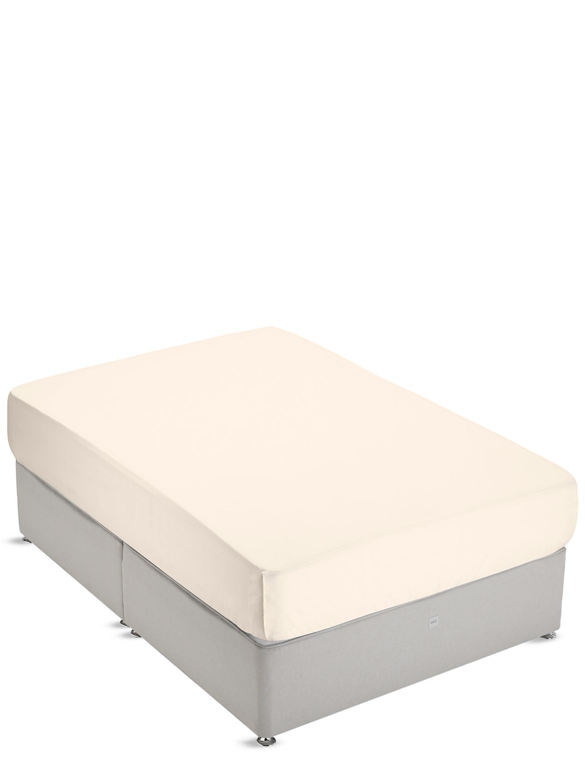 Marks & Spencer Non-Iron Pure Egyptian Cotton Extra Deep Fitted Sheet - Beige - SGL