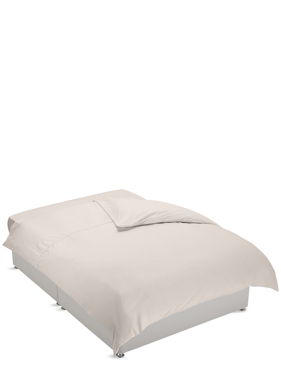 Marks & Spencer Non-Iron Pure Egyptian Cotton Duvet Cover - Beige - SGL