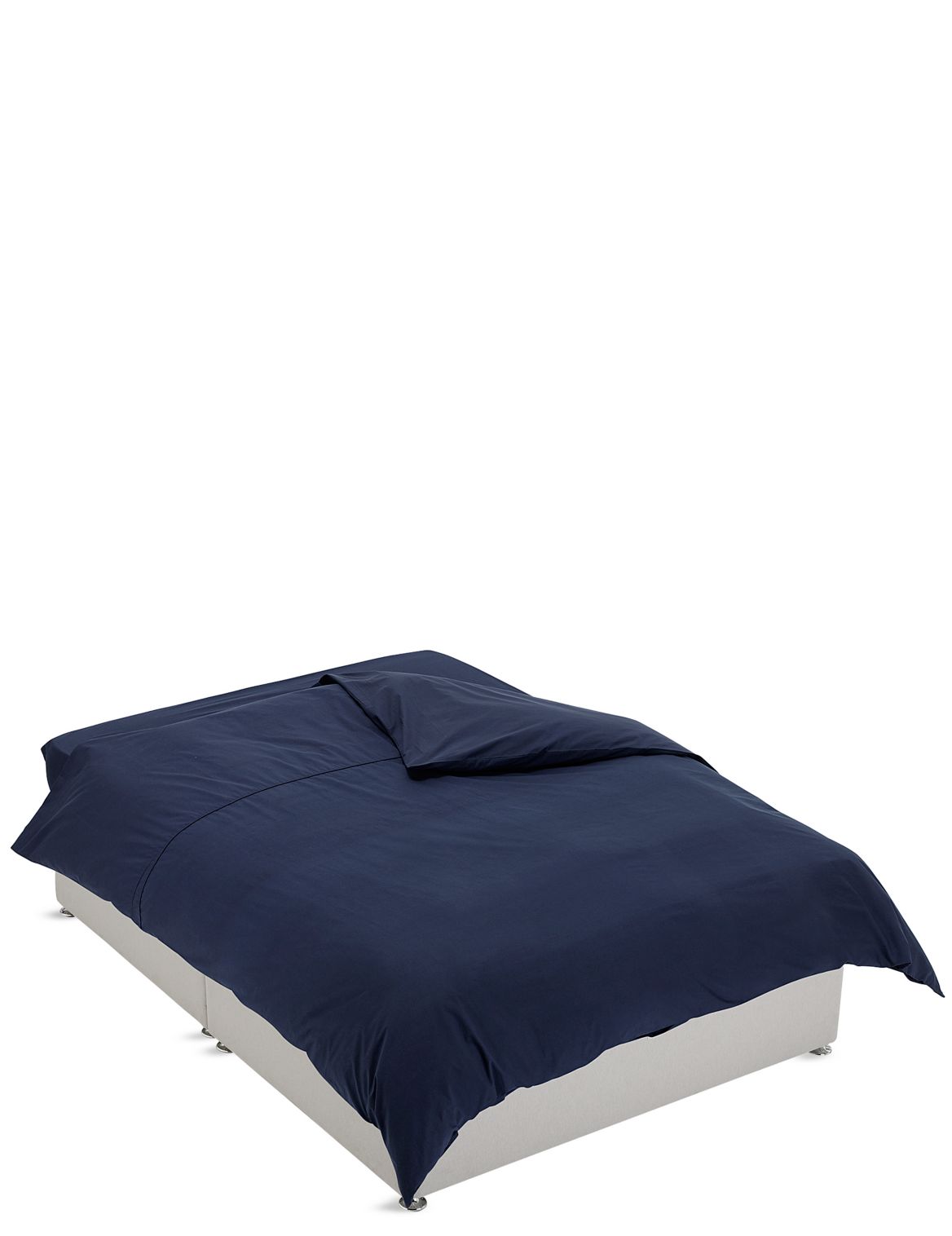 Marks & Spencer Non-Iron Pure Egyptian Cotton Duvet Cover - Navy - DBL