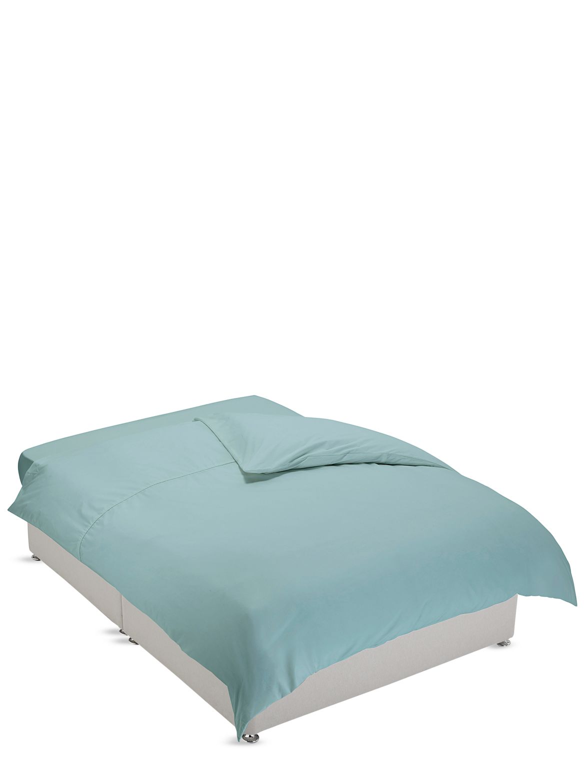 Marks & Spencer Non-Iron Pure Egyptian Cotton Duvet Cover - Green - DBL