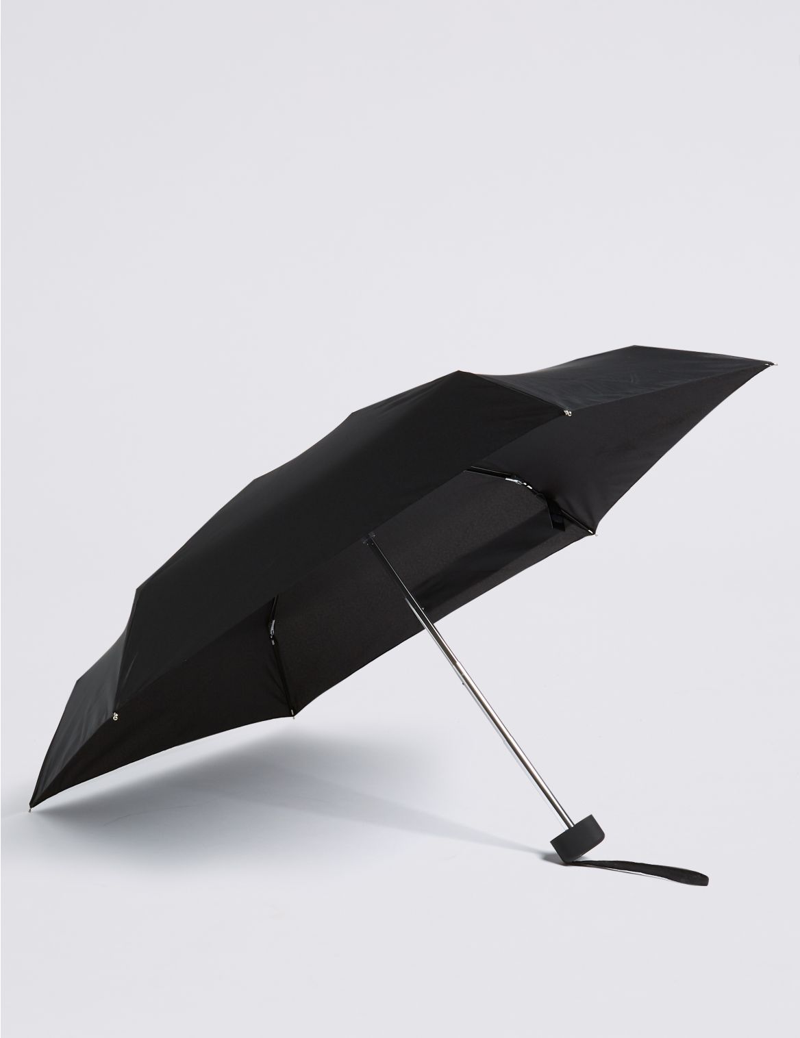 Marks & Spencer Lightweight Compact Umbrella with Stormwear & Windtech - Black - 1SIZE